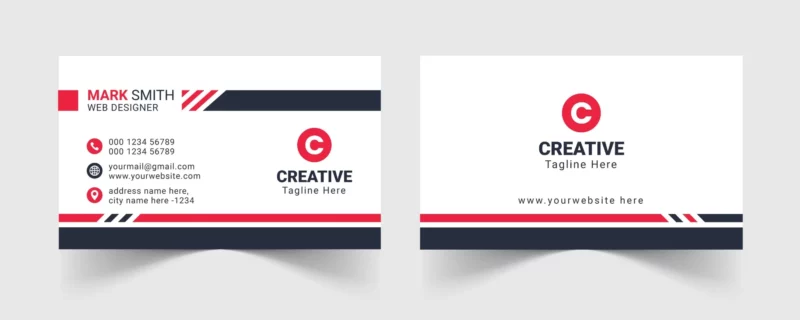 Exemple de carte de visite comme support de communication visuelle