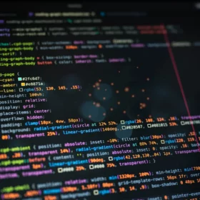 Écran de développement représentant une application Web sur mesure