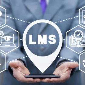 Illustration d’un LMS connecté à plusieurs outils et services numériques